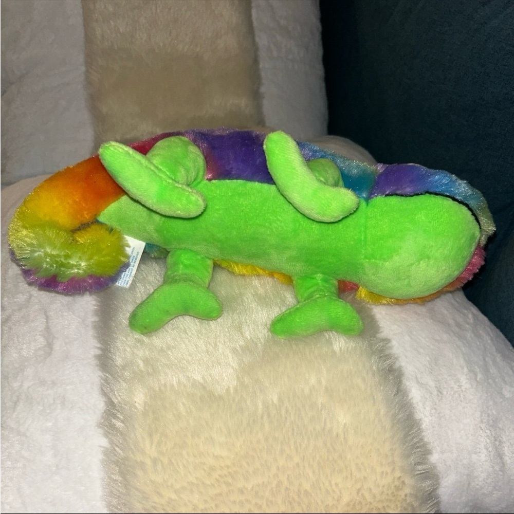 Rainbow Chameleon 14” Stuffed Plush Animal Lizard Reptile Toy stuffed animal - Picture 8 of 9